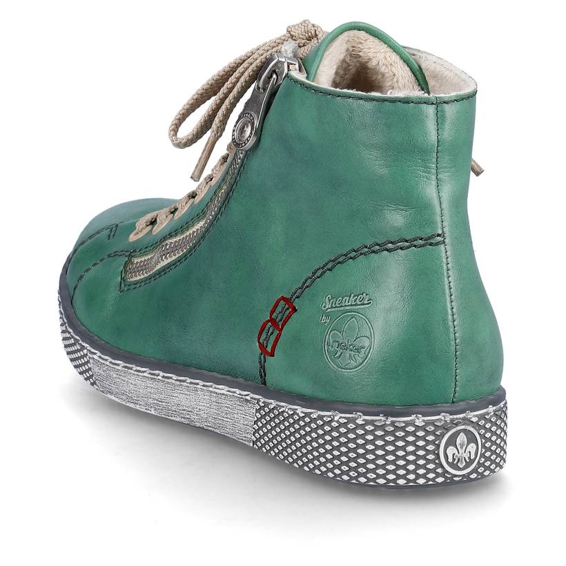 Rieker Artikelnummer Z1221-53 Rieker Damen Schnürschuhe smaragdgrün im Angebot