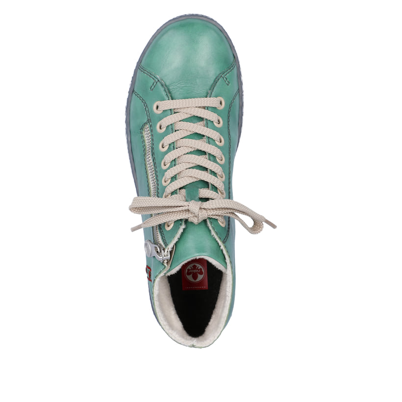Rieker Artikelnummer Z1221-53 Rieker Damen Schnürschuhe smaragdgrün im Angebot