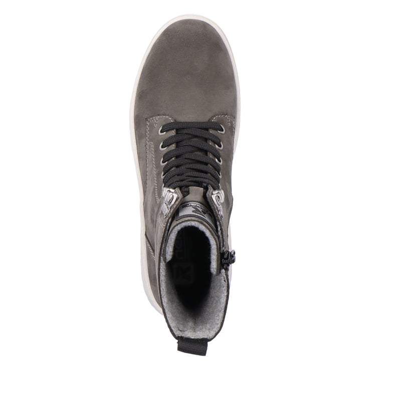 Rieker Artikelnummer W0371-42 Rieker Damen Schnürstiefel graphite Fabrikverkauf