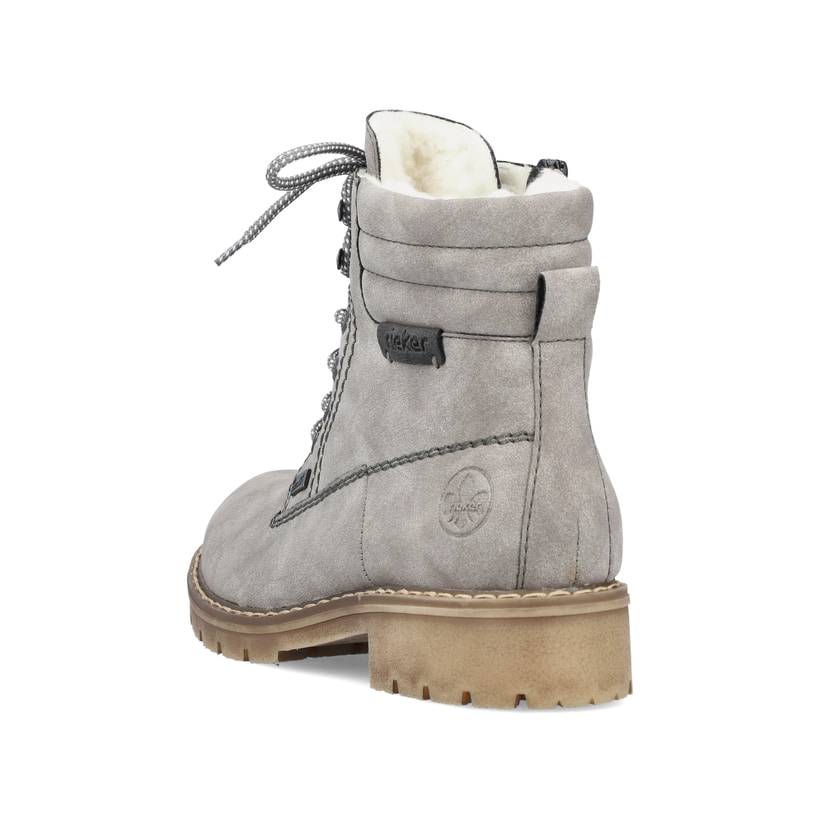 Rieker Artikelnummer Y9125-40 Rieker Damen Schnürstiefel mondgrau Limitierter Zeitrabatt