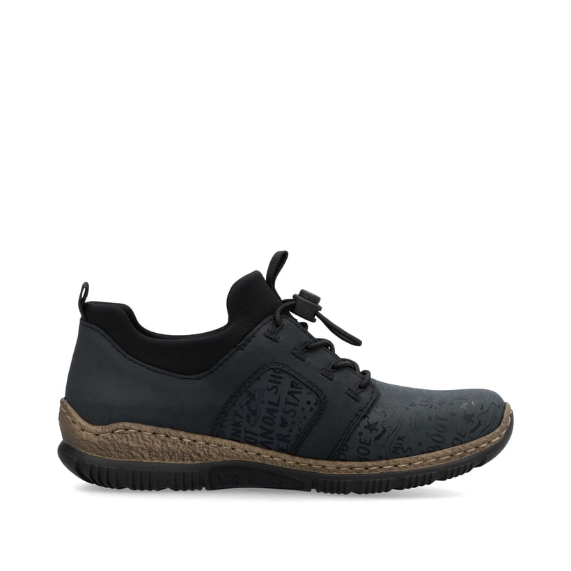 Rieker Artikelnummer N3295-14 Rieker Damen Slipper schwarzblau Versandkostenfrei