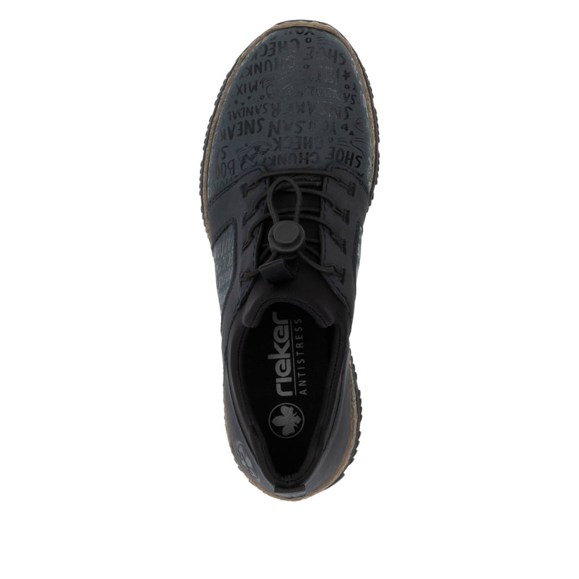 Rieker Artikelnummer N3295-14 Rieker Damen Slipper schwarzblau Versandkostenfrei