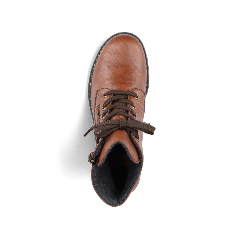 Rieker Artikelnummer 71204-22 Rieker Damen Schnürstiefel kastanienbraun Preisnachlass