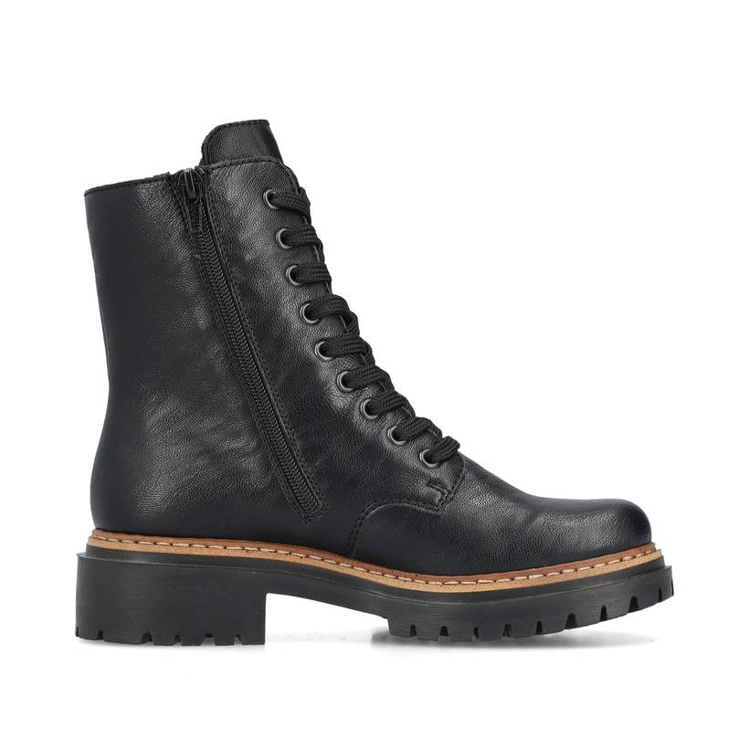 Rieker Artikelnummer 72647-00 Rieker Damen Biker Boots asphaltschwarz Cyber Monday