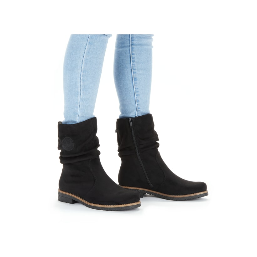 Rieker Artikelnummer 73560-00 Rieker Damen Kurzstiefel graphitschwarz Muttertagsangebot