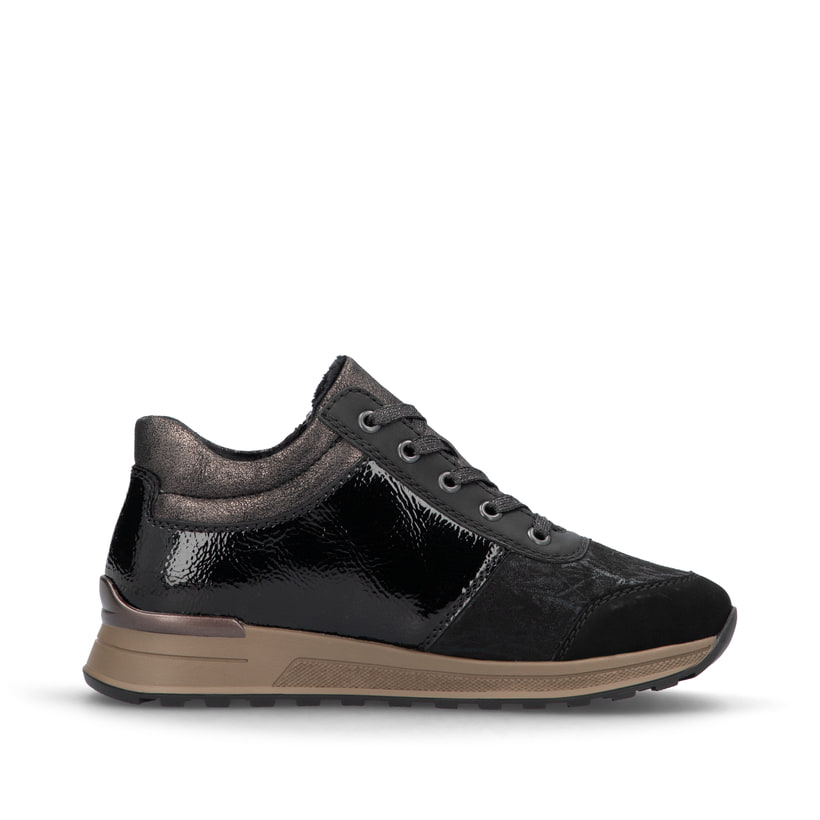 Rieker Artikelnummer N1407-00 Rieker Damen Schnürschuhe asphaltschwarz Jubiläumsangebot