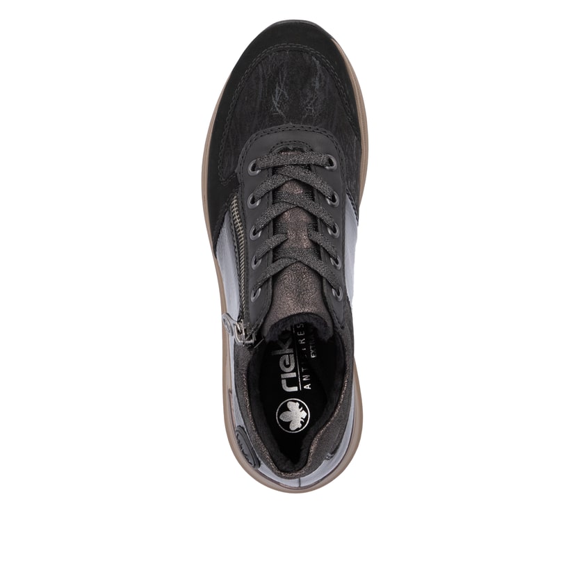 Rieker Artikelnummer N1407-00 Rieker Damen Schnürschuhe asphaltschwarz Jubiläumsangebot