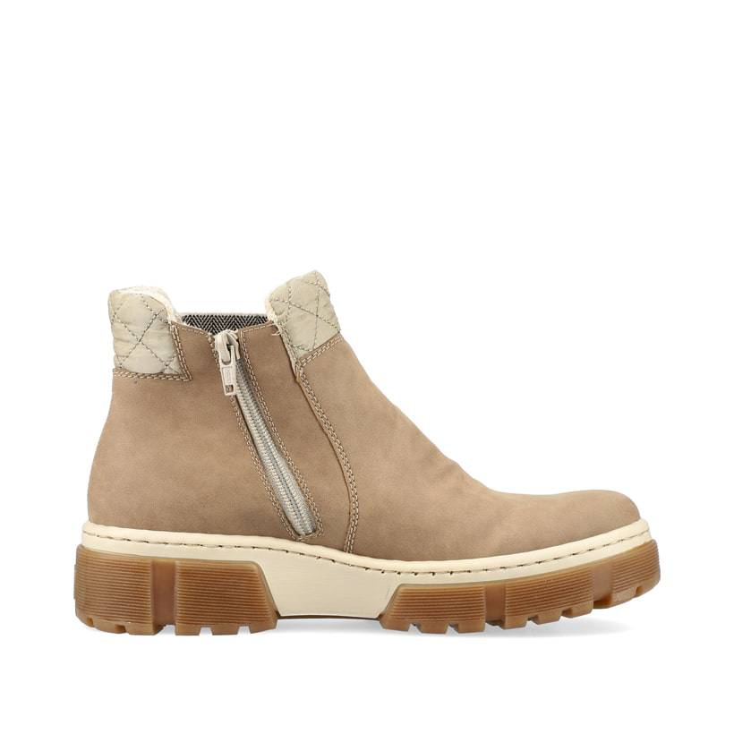 Rieker Artikelnummer X8674-64 Rieker Damen Chelsea Boots cremebeige Lagerräumung