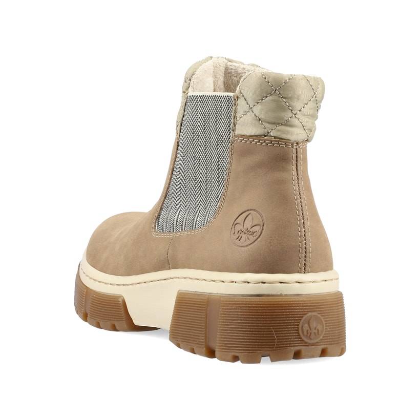 Rieker Artikelnummer X8674-64 Rieker Damen Chelsea Boots cremebeige Lagerräumung