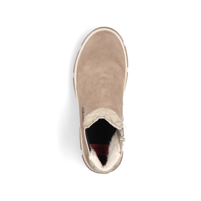 Rieker Artikelnummer X8674-64 Rieker Damen Chelsea Boots cremebeige Lagerräumung