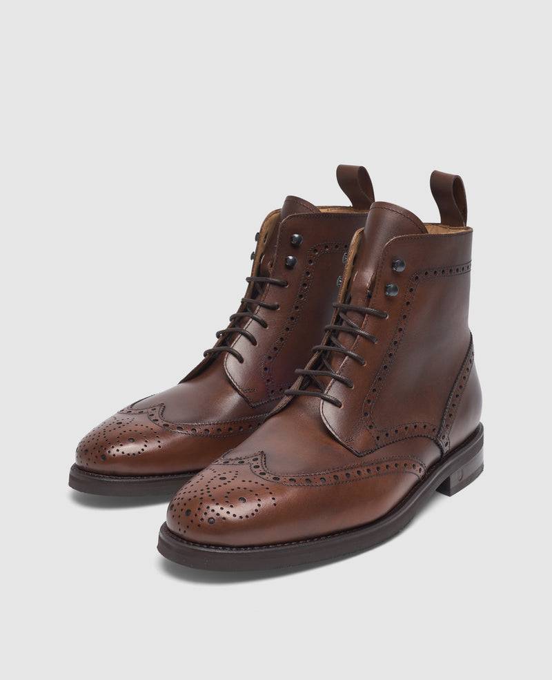 Shoepassion Winston FBDB2 Derby Boot in Mittelbraun - Henry Stevens Shoepassion Outlet