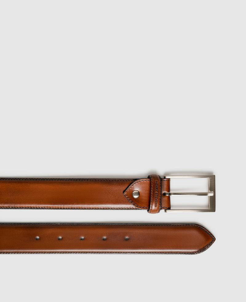 Shoepassion Edler Herrengürtel aus Leder mit Handfinish Henry Stevens Shoepassion Begrenztes Angebot