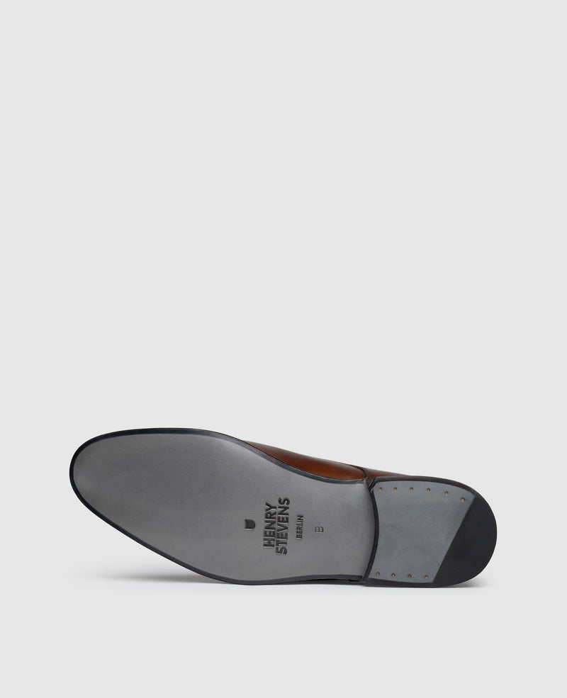 Shoepassion Rahmengenähter Plain Derby Herrenschuh aus Leder Henry Stevens Shoepassion Osterangebot