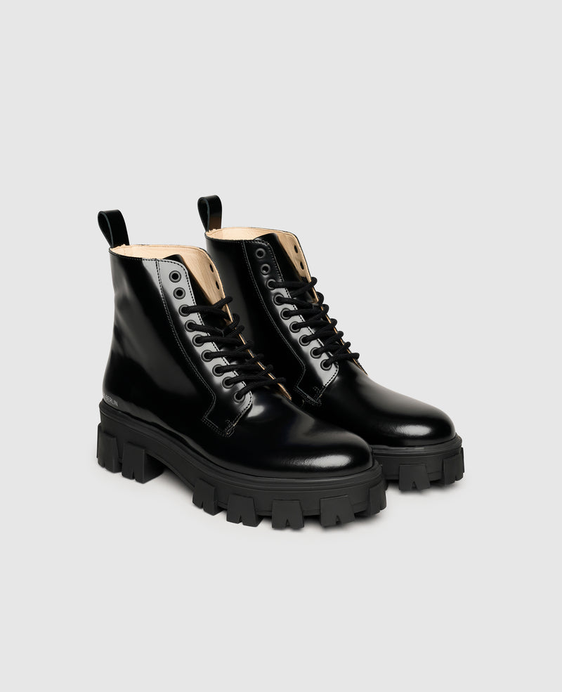 Shoepassion Leder-Schnürstiefelette mit Plateausohle für Damen N91 Shoepassion Bis zu 60% Rabatt