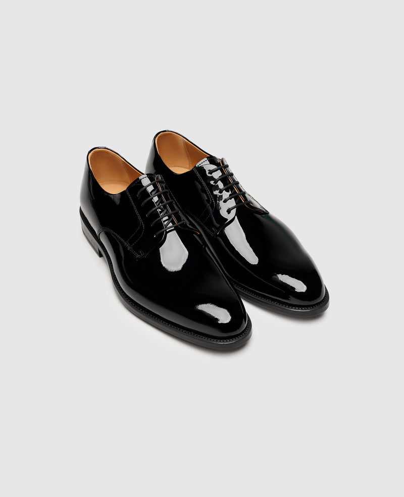 Shoepassion Rahmengenähter Herren Plain Derby Lackschuh Henry Stevens Shoepassion Super Sparpreis