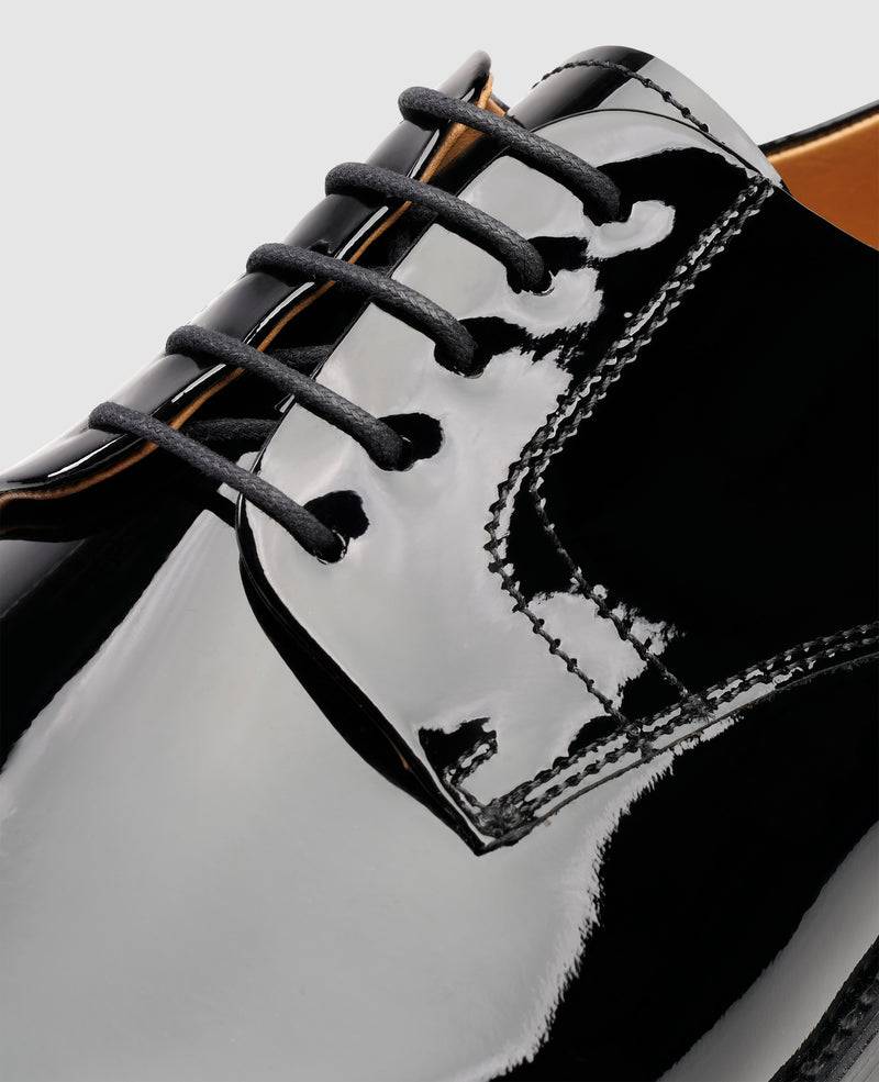 Shoepassion Rahmengenähter Herren Plain Derby Lackschuh Henry Stevens Shoepassion Super Sparpreis