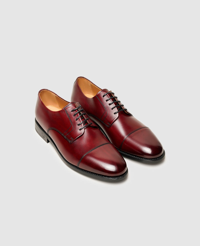 Shoepassion Rahmengenähter Derby Herrenschuh mit Patina Henry Stevens Shoepassion Kostenloser Versand international