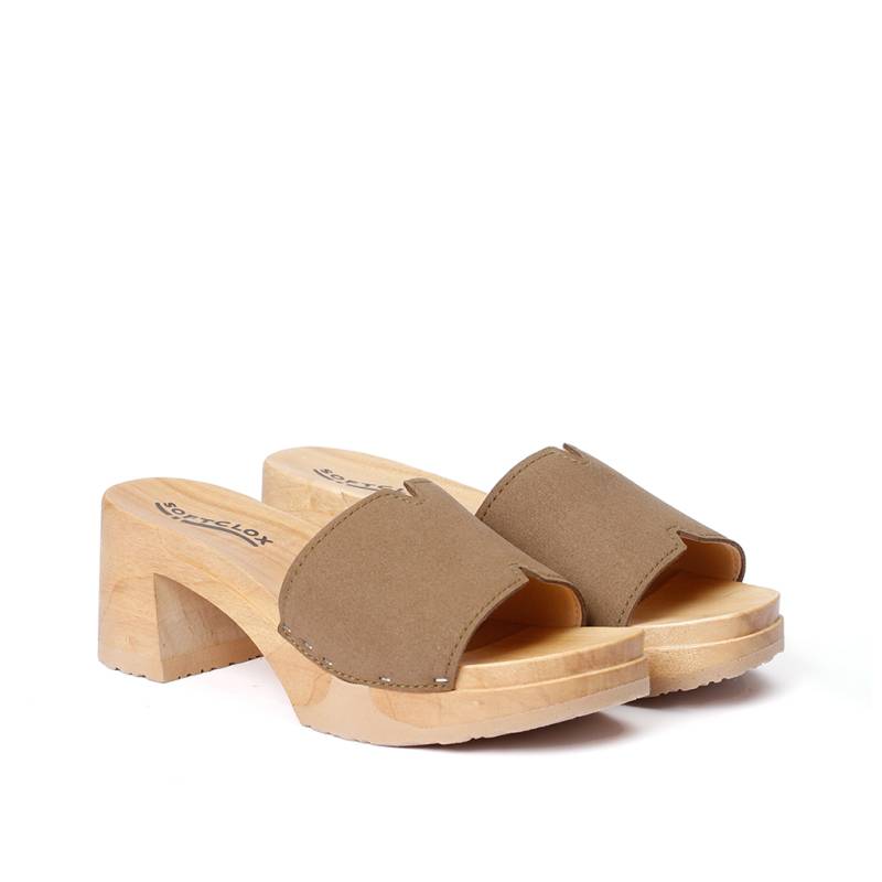 Softclox HENRIETTA vegan Velourseffekt tabacco (natur) Tiefpreis