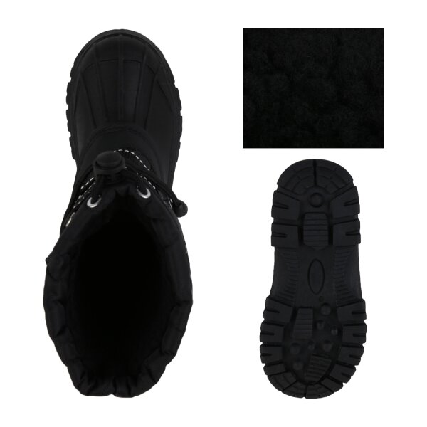 Stiefelparadies Kinder Winter Boots in Schwarz Super Rabatt