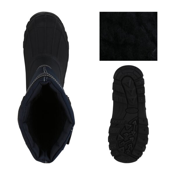 Stiefelparadies Kinder Winter Boots in Schwarz Dunkelblau Clearance-Verkauf