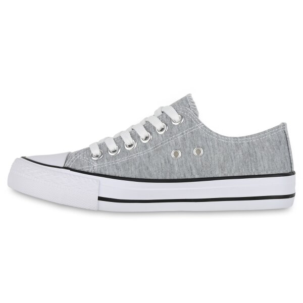 Stiefelparadies Herren Sneaker Low in Hellgrau Sonderangebote