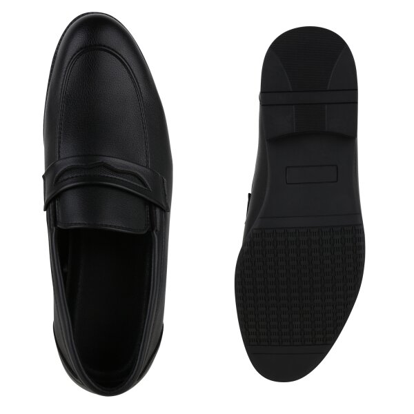 Stiefelparadies Herren Klassische Slippers in Schwarz VIP-Rabatte