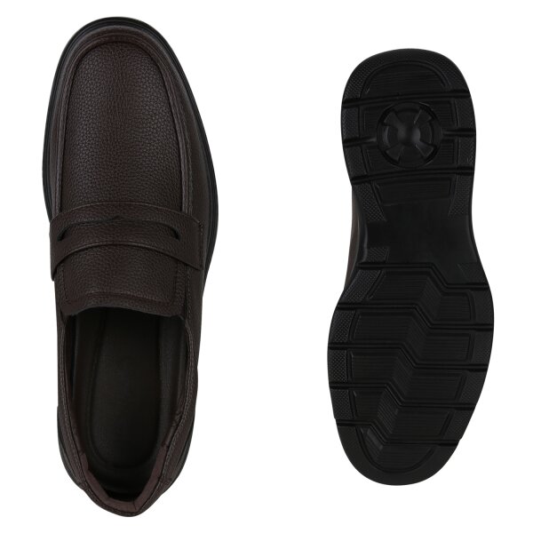 Stiefelparadies Herren Klassische Halbschuhe in Braun Begrenzte Freigabe