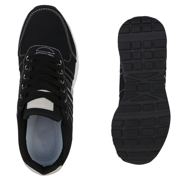 Stiefelparadies Herren Laufschuhe in Schwarz Vierteljährliche Förderung