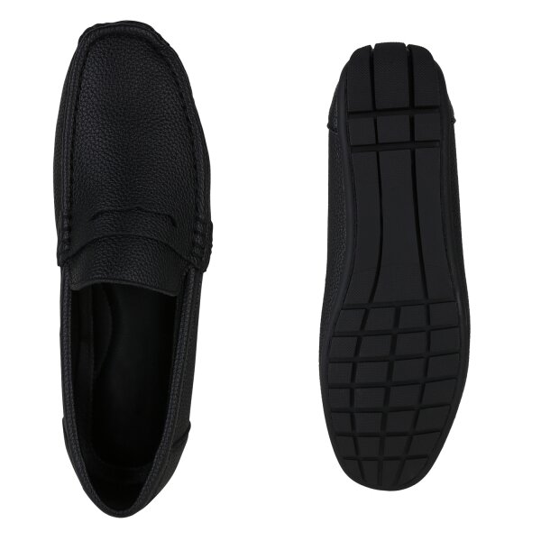 Stiefelparadies Herren Mokassins in Schwarz Discount Store für neue Produkte