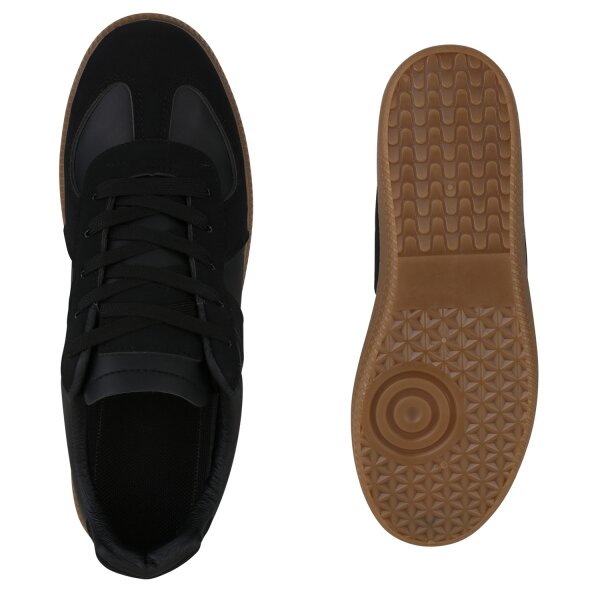 Stiefelparadies Herren Sneaker Low in Schwarz Riesige Rabatte