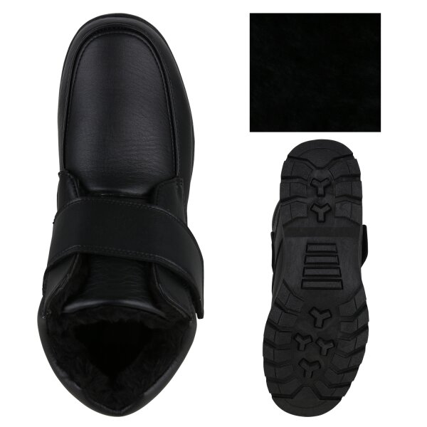 Stiefelparadies Herren Winter Boots in Schwarz Outlet
