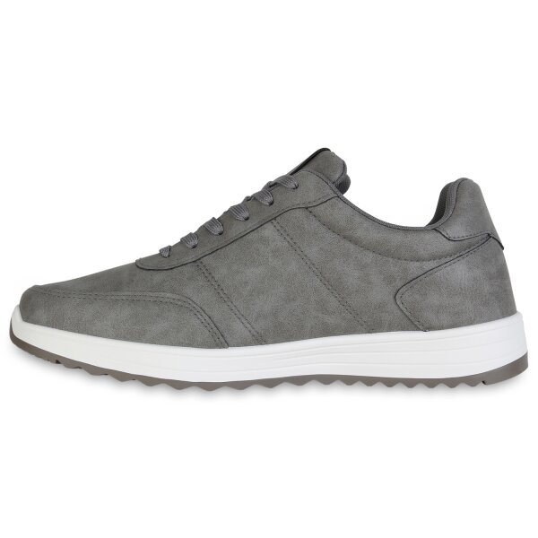 Stiefelparadies Herren Sneaker Low in Grau Limitierter Zeitrabatt