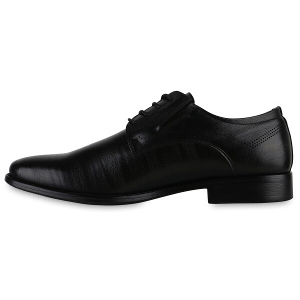 Stiefelparadies Herren Klassische Halbschuhe in Schwarz Preisnachlass