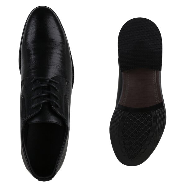 Stiefelparadies Herren Klassische Halbschuhe in Schwarz Preisnachlass