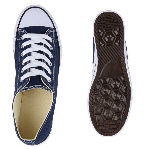 Stiefelparadies Herren Sneaker low in Dunkelblau Blitzangebot