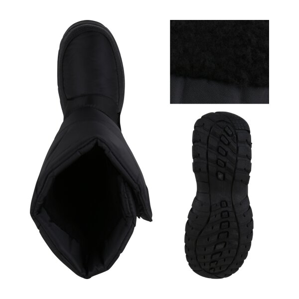 Stiefelparadies Herren Winter Boots in Schwarz Bestseller