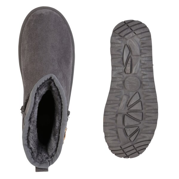 Stiefelparadies Damen Winter Boots in Grau Angebote