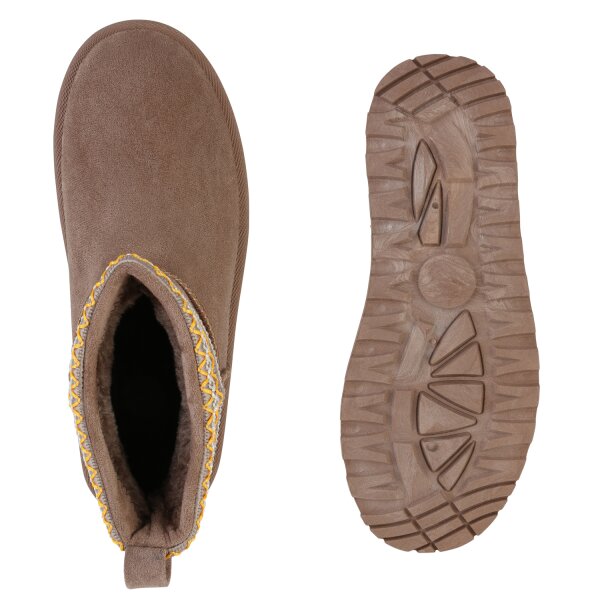 Stiefelparadies Damen Winter Boots in Khaki Hotsell
