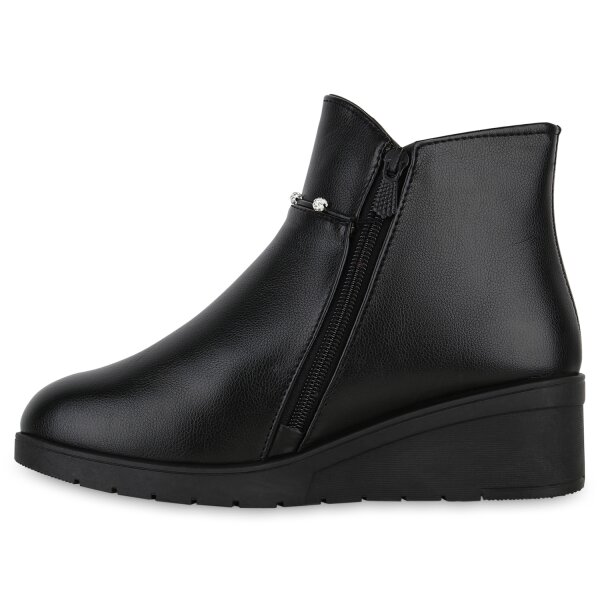 Stiefelparadies Damen Winter Boots in Schwarz Räumungsverkauf