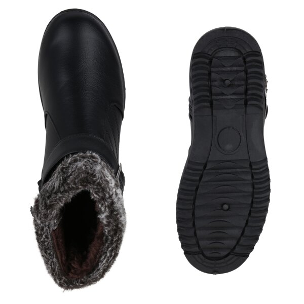 Stiefelparadies Damen Winter Boots in Schwarz Tägliche Deals