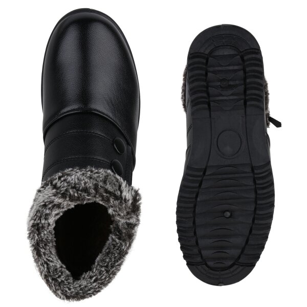 Stiefelparadies Damen Winter Boots in Schwarz Sonderangebote