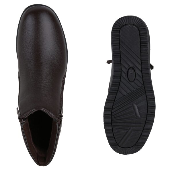 Stiefelparadies Damen Winter Boots in Braun Super Sparpreis