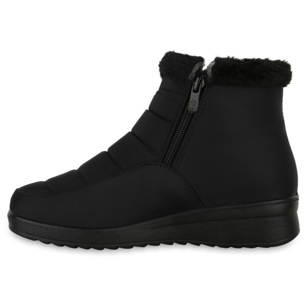 Stiefelparadies Damen Winter Boots in Schwarz Kostenlose Rückgabe