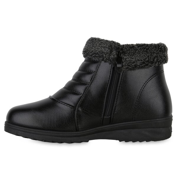 Stiefelparadies Damen Winter Boots in Schwarz Begrenzte Freigabe