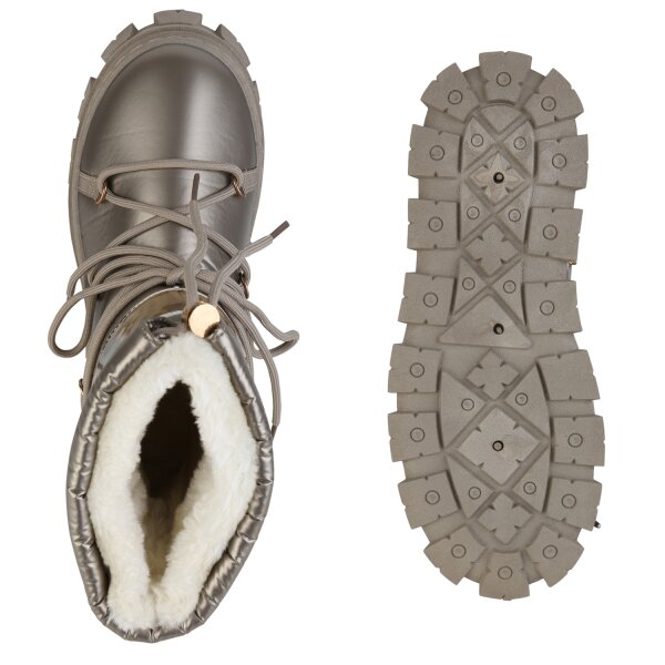 Stiefelparadies Damen Winter Boots in Gold Riesige Rabatte