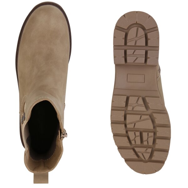 Stiefelparadies Damen Klassische Stiefeletten in Khaki Speichern exportieren