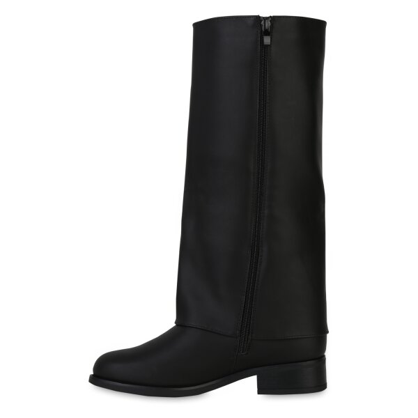 Stiefelparadies Damen Klassische Stiefel in Schwarz Rabatt