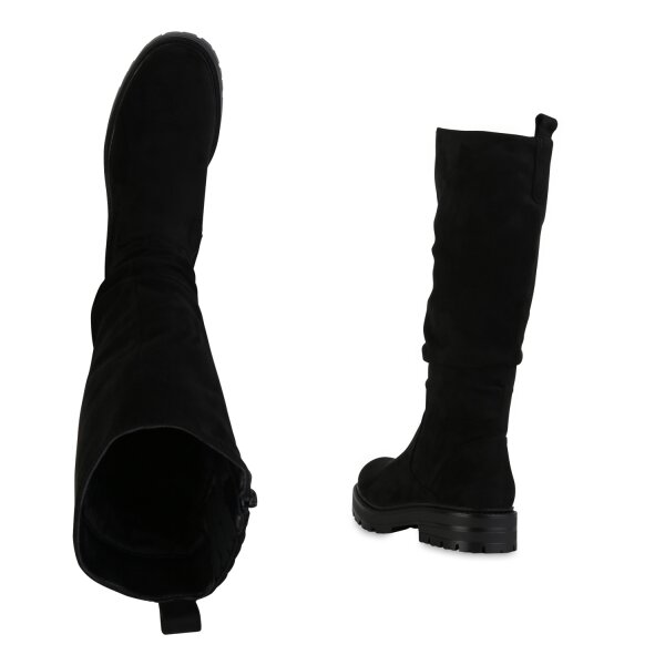 Stiefelparadies Damen Klassische Stiefel in Schwarz Günstig kaufen