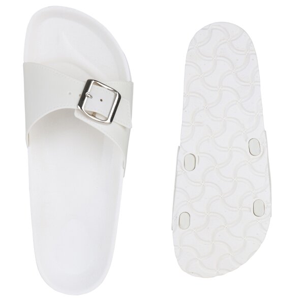 Stiefelparadies Damen Pantoletten in Weiss Tägliche Deals