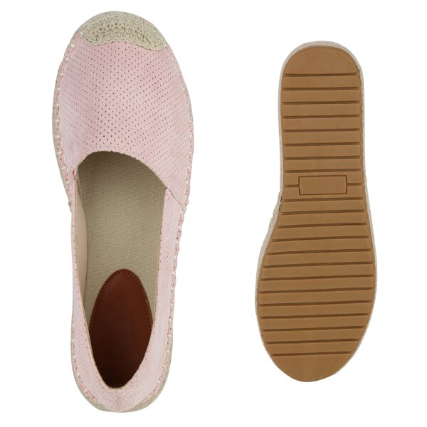 Stiefelparadies Damen Espadrilles in Rosa Online